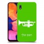 חצוצרה כיסוי מגן קשיח בעיצוב אישי עם השם שלך ל Samsung Galaxy A10 יחידה אחת סקרין מובייל