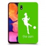 כדורגל - אישה כיסוי מגן קשיח בעיצוב אישי עם השם שלך ל Samsung Galaxy A10 יחידה אחת סקרין מובייל