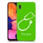 רופא סטטוסקופ כיסוי מגן קשיח בעיצוב אישי עם השם שלך ל Samsung Galaxy A10 יחידה אחת סקרין מובייל