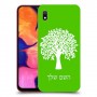 עץ כיסוי מגן קשיח בעיצוב אישי עם השם שלך ל Samsung Galaxy A10 יחידה אחת סקרין מובייל