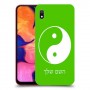 סמל יינג יאנג - סין כיסוי מגן קשיח בעיצוב אישי עם השם שלך ל Samsung Galaxy A10 יחידה אחת סקרין מובייל