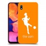 כדורגל - אישה כיסוי מגן קשיח בעיצוב אישי עם השם שלך ל Samsung Galaxy A10 יחידה אחת סקרין מובייל