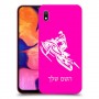 אופנוע שלג כיסוי מגן קשיח בעיצוב אישי עם השם שלך ל Samsung Galaxy A10 יחידה אחת סקרין מובייל