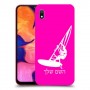 גלישת מפרש כיסוי מגן קשיח בעיצוב אישי עם השם שלך ל Samsung Galaxy A10 יחידה אחת סקרין מובייל