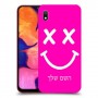 סמיילי כיסוי מגן קשיח בעיצוב אישי עם השם שלך ל Samsung Galaxy A10 יחידה אחת סקרין מובייל