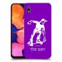 ילד סקייטבורד כיסוי מגן קשיח בעיצוב אישי עם השם שלך ל Samsung Galaxy A10 יחידה אחת סקרין מובייל