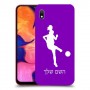 כדורגל - אישה כיסוי מגן קשיח בעיצוב אישי עם השם שלך ל Samsung Galaxy A10 יחידה אחת סקרין מובייל