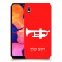 חצוצרה כיסוי מגן קשיח בעיצוב אישי עם השם שלך ל Samsung Galaxy A10 יחידה אחת סקרין מובייל