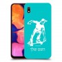 ילד סקייטבורד כיסוי מגן קשיח בעיצוב אישי עם השם שלך ל Samsung Galaxy A10 יחידה אחת סקרין מובייל