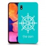 הגה - קפטן - ים כיסוי מגן קשיח בעיצוב אישי עם השם שלך ל Samsung Galaxy A10 יחידה אחת סקרין מובייל