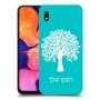 עץ כיסוי מגן קשיח בעיצוב אישי עם השם שלך ל Samsung Galaxy A10 יחידה אחת סקרין מובייל