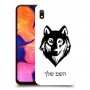 זאב כיסוי מגן קשיח בעיצוב אישי עם השם שלך ל Samsung Galaxy A10 יחידה אחת סקרין מובייל
