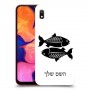 דגים כיסוי מגן קשיח בעיצוב אישי עם השם שלך ל Samsung Galaxy A10 יחידה אחת סקרין מובייל