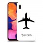 מטוס - טייס כיסוי מגן קשיח בעיצוב אישי עם השם שלך ל Samsung Galaxy A10 יחידה אחת סקרין מובייל