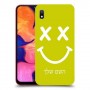סמיילי כיסוי מגן קשיח בעיצוב אישי עם השם שלך ל Samsung Galaxy A10 יחידה אחת סקרין מובייל
