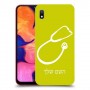 רופא סטטוסקופ כיסוי מגן קשיח בעיצוב אישי עם השם שלך ל Samsung Galaxy A10 יחידה אחת סקרין מובייל