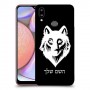 זאב כיסוי מגן קשיח בעיצוב אישי עם השם שלך ל Samsung Galaxy A10s יחידה אחת סקרין מובייל