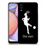 כדורגל - אישה כיסוי מגן קשיח בעיצוב אישי עם השם שלך ל Samsung Galaxy A10s יחידה אחת סקרין מובייל