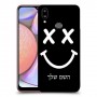 סמיילי כיסוי מגן קשיח בעיצוב אישי עם השם שלך ל Samsung Galaxy A10s יחידה אחת סקרין מובייל