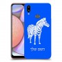 זברה כיסוי מגן קשיח בעיצוב אישי עם השם שלך ל Samsung Galaxy A10s יחידה אחת סקרין מובייל