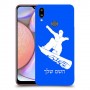 סנובורד כיסוי מגן קשיח בעיצוב אישי עם השם שלך ל Samsung Galaxy A10s יחידה אחת סקרין מובייל