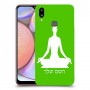 יוגה כיסוי מגן קשיח בעיצוב אישי עם השם שלך ל Samsung Galaxy A10s יחידה אחת סקרין מובייל
