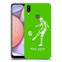 שחקן כדורגל כיסוי מגן קשיח בעיצוב אישי עם השם שלך ל Samsung Galaxy A10s יחידה אחת סקרין מובייל