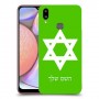 מגן דוד - ישראל כיסוי מגן קשיח בעיצוב אישי עם השם שלך ל Samsung Galaxy A10s יחידה אחת סקרין מובייל