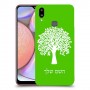 עץ כיסוי מגן קשיח בעיצוב אישי עם השם שלך ל Samsung Galaxy A10s יחידה אחת סקרין מובייל
