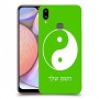 סמל יינג יאנג - סין כיסוי מגן קשיח בעיצוב אישי עם השם שלך ל Samsung Galaxy A10s יחידה אחת סקרין מובייל