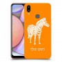 זברה כיסוי מגן קשיח בעיצוב אישי עם השם שלך ל Samsung Galaxy A10s יחידה אחת סקרין מובייל