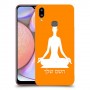 יוגה כיסוי מגן קשיח בעיצוב אישי עם השם שלך ל Samsung Galaxy A10s יחידה אחת סקרין מובייל