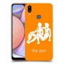 תאומים כיסוי מגן קשיח בעיצוב אישי עם השם שלך ל Samsung Galaxy A10s יחידה אחת סקרין מובייל