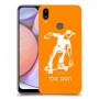 ילד סקייטבורד כיסוי מגן קשיח בעיצוב אישי עם השם שלך ל Samsung Galaxy A10s יחידה אחת סקרין מובייל