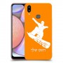 סנובורד כיסוי מגן קשיח בעיצוב אישי עם השם שלך ל Samsung Galaxy A10s יחידה אחת סקרין מובייל