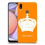 כתר מלכותי כיסוי מגן קשיח בעיצוב אישי עם השם שלך ל Samsung Galaxy A10s יחידה אחת סקרין מובייל