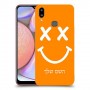 סמיילי כיסוי מגן קשיח בעיצוב אישי עם השם שלך ל Samsung Galaxy A10s יחידה אחת סקרין מובייל