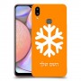 שלג כיסוי מגן קשיח בעיצוב אישי עם השם שלך ל Samsung Galaxy A10s יחידה אחת סקרין מובייל