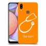 רופא סטטוסקופ כיסוי מגן קשיח בעיצוב אישי עם השם שלך ל Samsung Galaxy A10s יחידה אחת סקרין מובייל