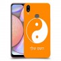 סמל יינג יאנג - סין כיסוי מגן קשיח בעיצוב אישי עם השם שלך ל Samsung Galaxy A10s יחידה אחת סקרין מובייל