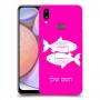 דגים כיסוי מגן קשיח בעיצוב אישי עם השם שלך ל Samsung Galaxy A10s יחידה אחת סקרין מובייל