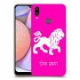 אריה כיסוי מגן קשיח בעיצוב אישי עם השם שלך ל Samsung Galaxy A10s יחידה אחת סקרין מובייל