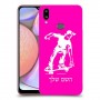 ילד סקייטבורד כיסוי מגן קשיח בעיצוב אישי עם השם שלך ל Samsung Galaxy A10s יחידה אחת סקרין מובייל