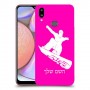 סנובורד כיסוי מגן קשיח בעיצוב אישי עם השם שלך ל Samsung Galaxy A10s יחידה אחת סקרין מובייל