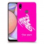 אופנוע שלג כיסוי מגן קשיח בעיצוב אישי עם השם שלך ל Samsung Galaxy A10s יחידה אחת סקרין מובייל