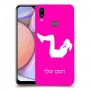 אימון ספורט - אישה כיסוי מגן קשיח בעיצוב אישי עם השם שלך ל Samsung Galaxy A10s יחידה אחת סקרין מובייל
