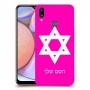 מגן דוד - ישראל כיסוי מגן קשיח בעיצוב אישי עם השם שלך ל Samsung Galaxy A10s יחידה אחת סקרין מובייל