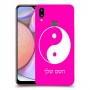 סמל יינג יאנג - סין כיסוי מגן קשיח בעיצוב אישי עם השם שלך ל Samsung Galaxy A10s יחידה אחת סקרין מובייל