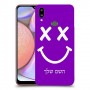 סמיילי כיסוי מגן קשיח בעיצוב אישי עם השם שלך ל Samsung Galaxy A10s יחידה אחת סקרין מובייל