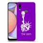 פסל החירות כיסוי מגן קשיח בעיצוב אישי עם השם שלך ל Samsung Galaxy A10s יחידה אחת סקרין מובייל